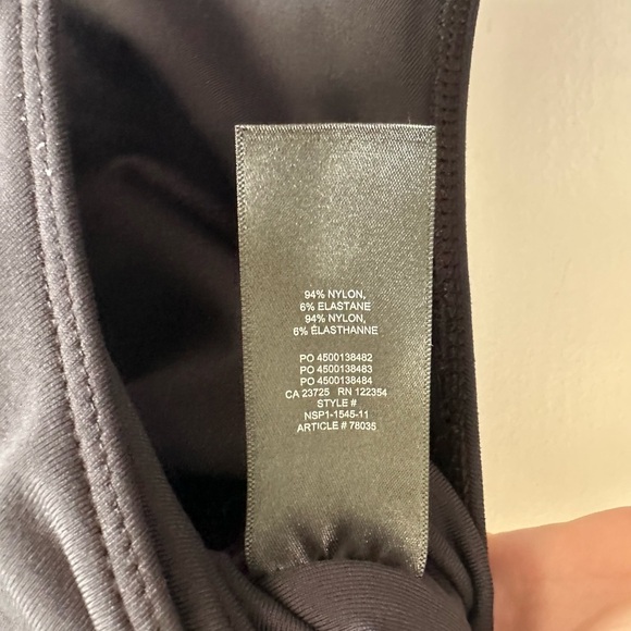 Aritzia Babaton Black Double Lined Classic Bodysuit Size Small EUC - Picture 6 of 6